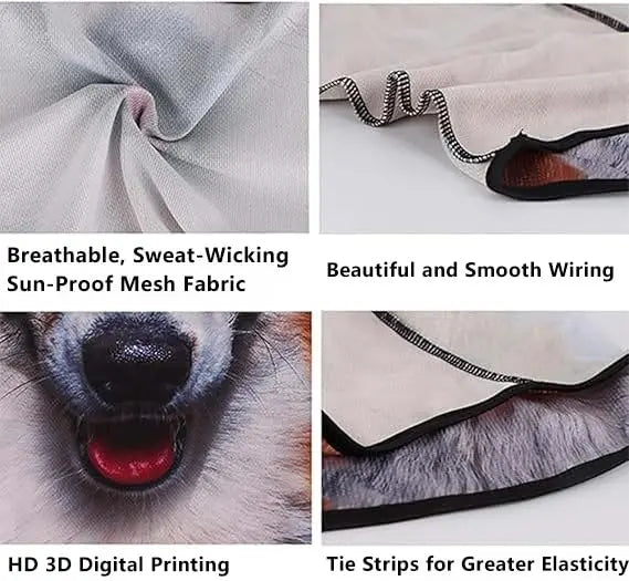 3D Cat Ear Balaclava, Breathable Polyester Shiesty Ski Mask for Men & Women, Whimsical Party Accessory for Festivals, Raves & Halloween, Cool Mask, Ski Masks