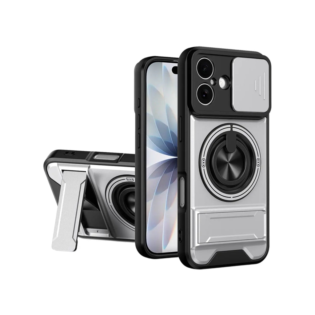 Mecha Push Window Magnetic Case for iPhone & Samsung S26 – Military Grade Shockproof Cover