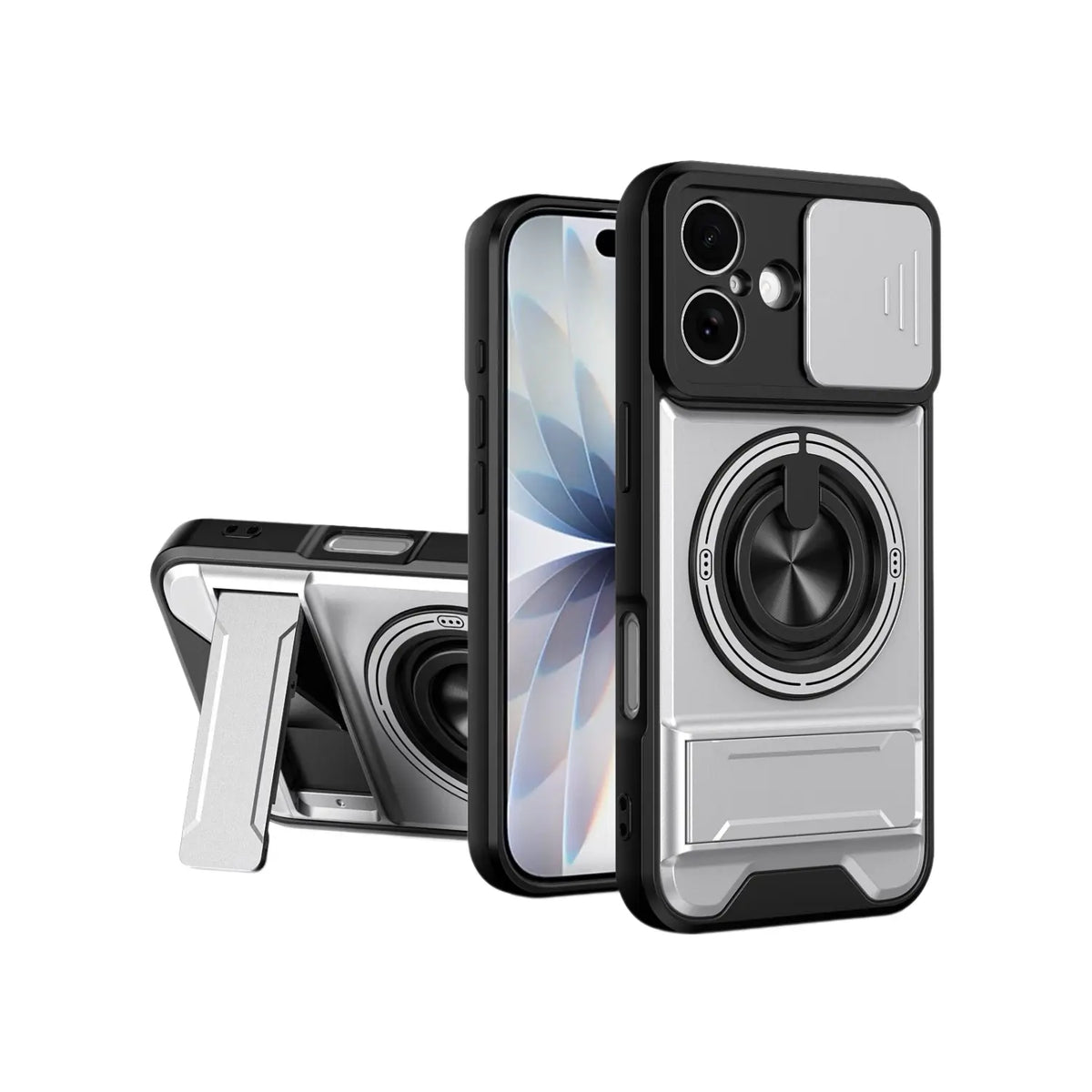 Mecha Push Window Magnetic Case for iPhone & Samsung S26 – Military Grade Shockproof Cover
