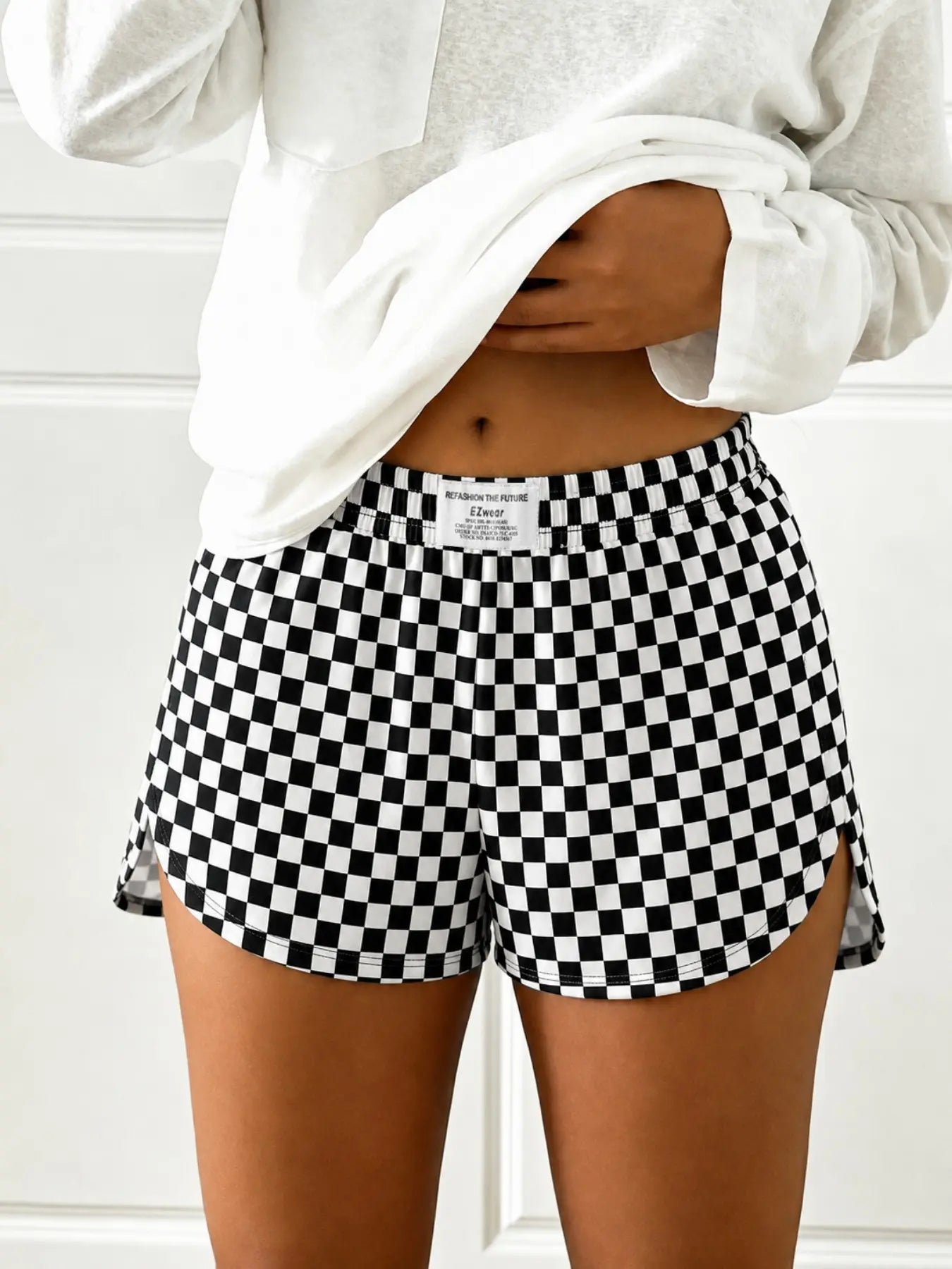 American Flag Leopard Camo All-Over Print Casual Summer Shorts