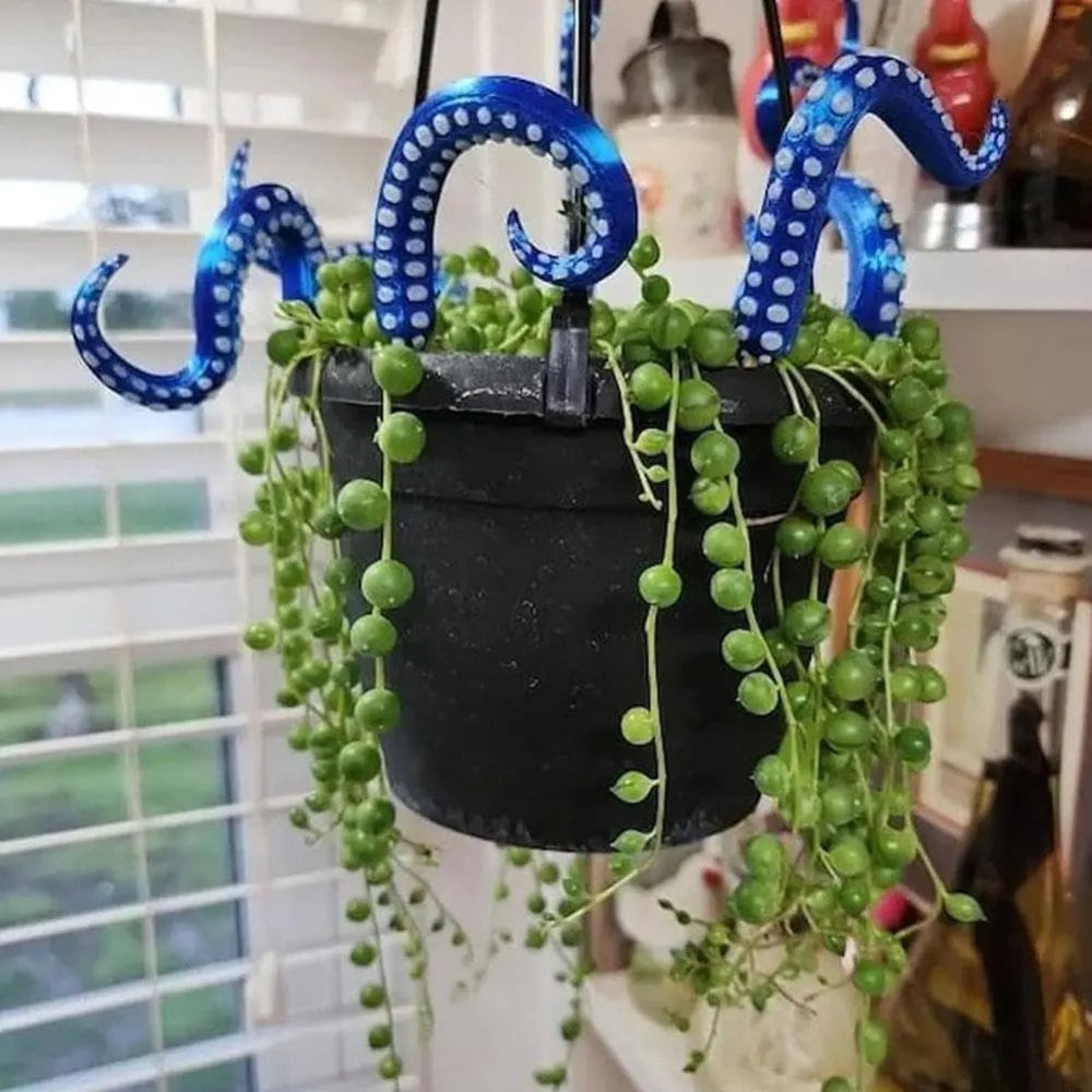 Octopus Tentacle Plant Stakes – Spooky Resin Garden Decor for Halloween & Indoor Plants