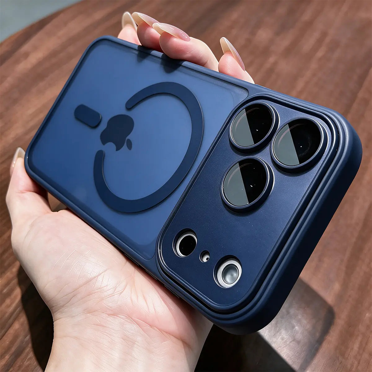 Luxury Matte Translucent Magnetic MagSafe Phone Case with Lens Protector for iPhone 18 Pro MaxV