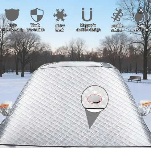 All-Season Waterproof Car Windshield Cover – Snow, Ice & Dust Frost Shield