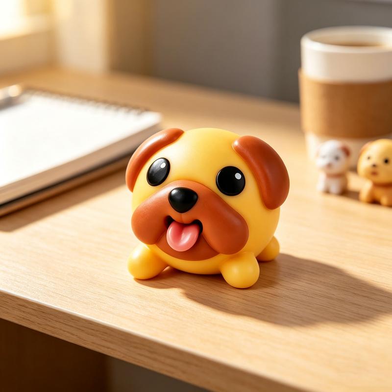 Funny Tongue Popping Pug Fidget Toy – Soft Silicone Stress Relief Desk Gadget