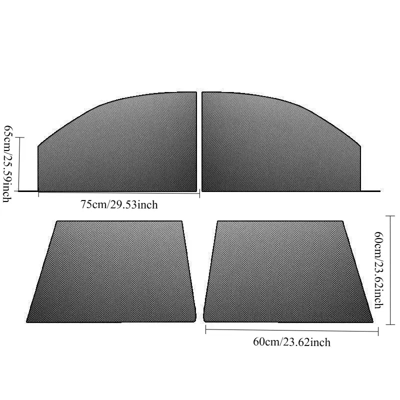 The Explorer's Mesh Car Window Screens: Bug-Free Ventilation & Privacy