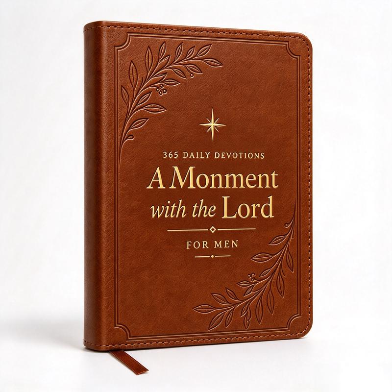 365-Day Embossed Faux Leather Daily Devotional Prayer Journal & Bible Study Book