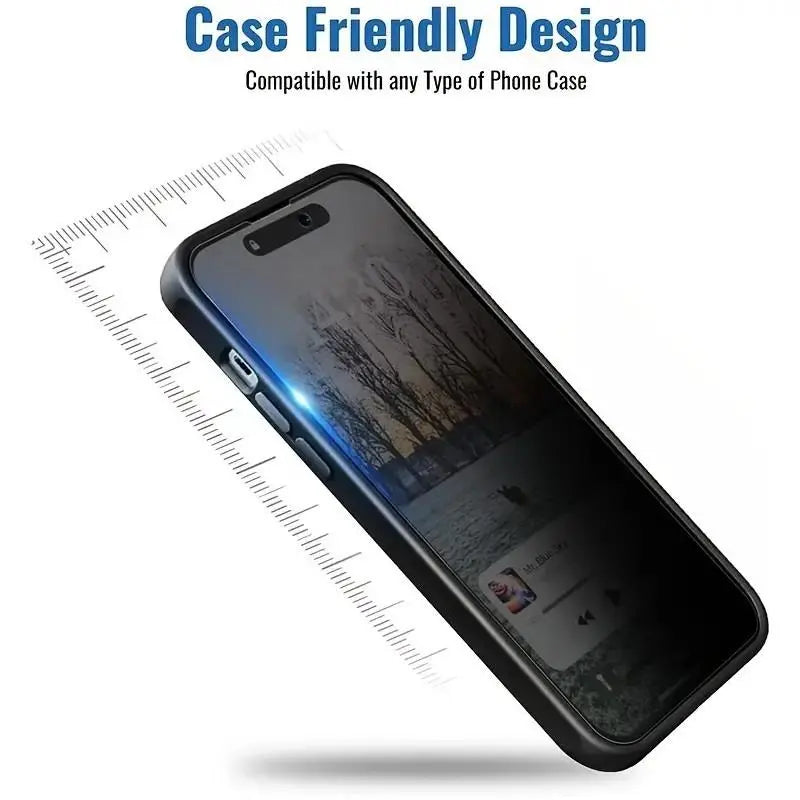 Anti-Spy Privacy Tempered Glass Screen Protector for iPhone 17 Pro Max