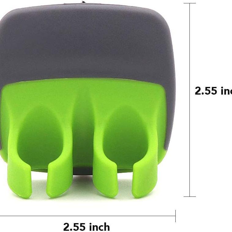 2 Pcs Ergonomic Rubber Palm Vegetable Peeler Set for Potato & Carrot