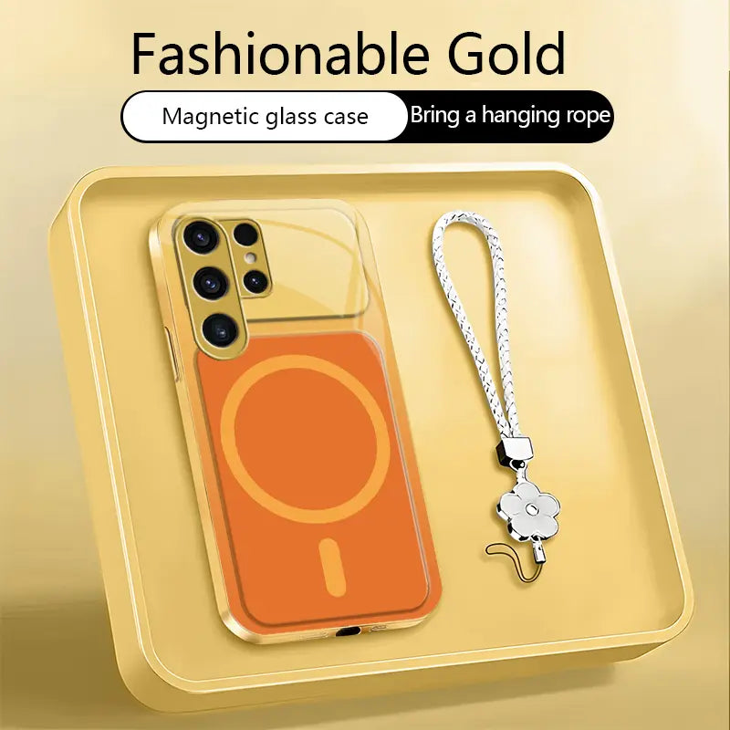 Dopamine Color Block Magnetic Phone Case for Samsung Galaxy S26 Ultra – Full Camera Protection & Shockproof Cover