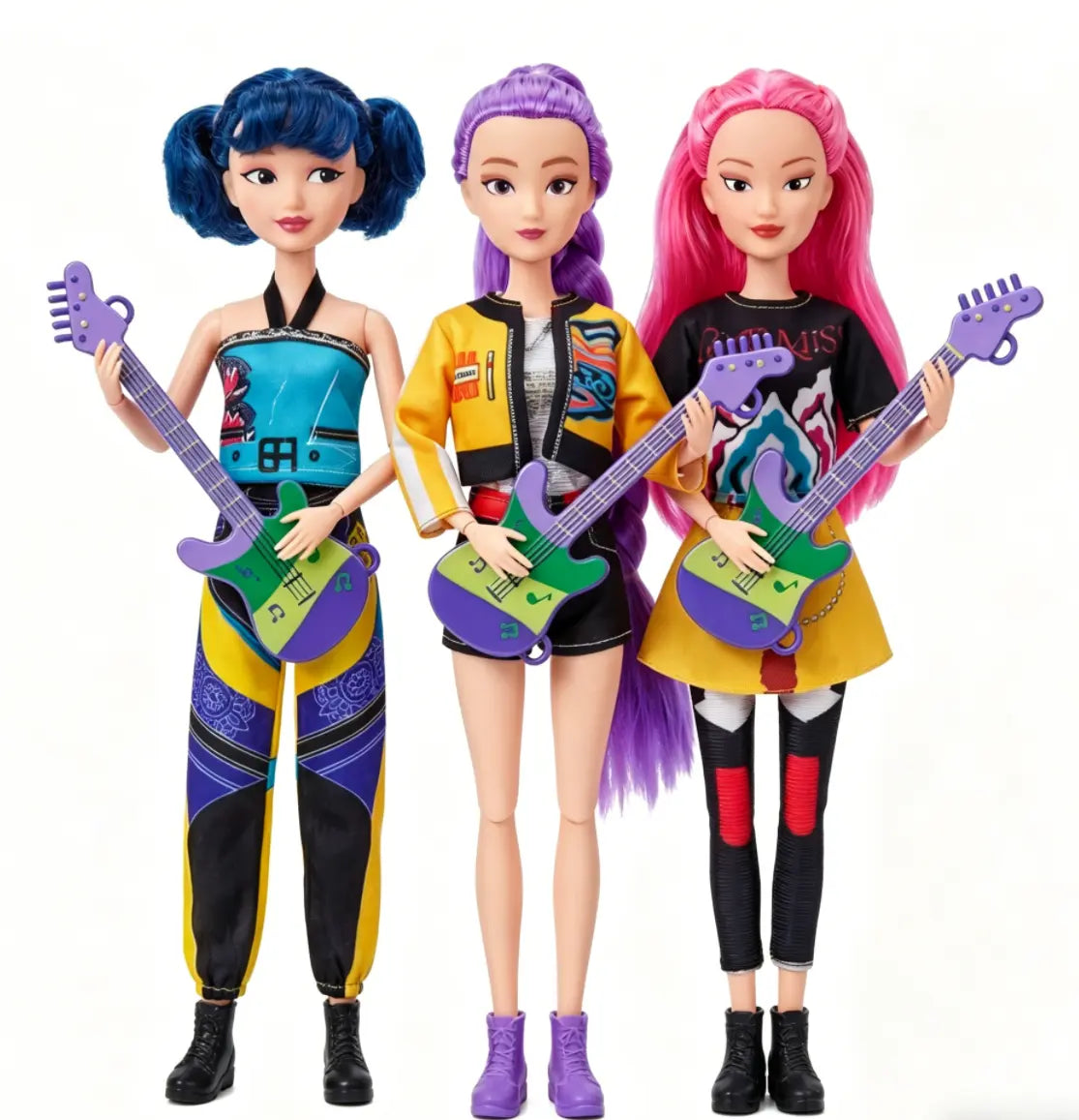 11.5 Inch 12-Joint Poseable Action Figure, Mystic Guardian Collectible Doll, Anime Style Toy for Fans of Korean Pop Culture