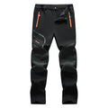 Men's Waterproof Fleece Lined Thermal Pants with Zip Pockets for Cold Weather Hiking