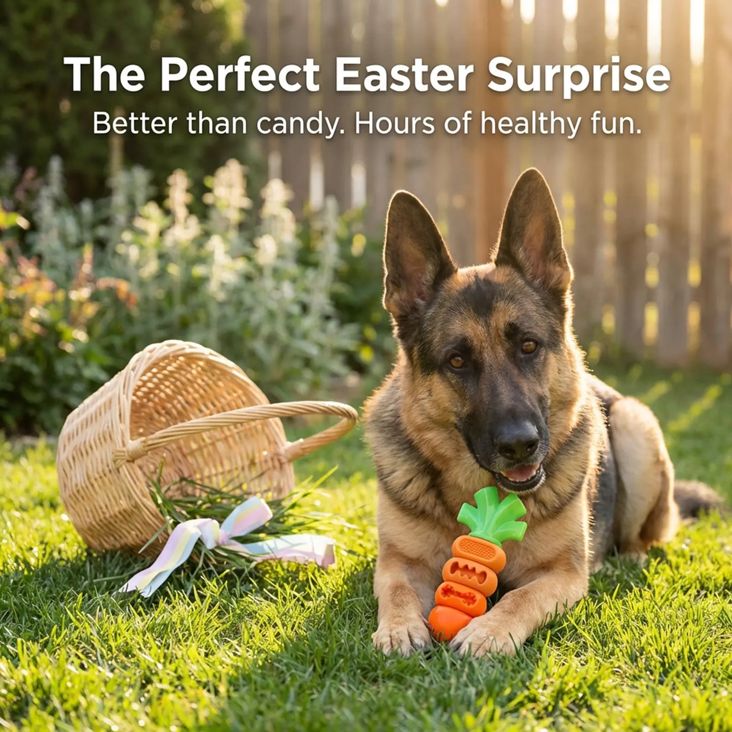 Carrot Dog Chew Toy – Durable Interactive Dental Toy for Aggressive Chewers, Teeth Cleaning & Mental Stimulation
