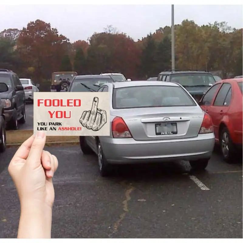 You Park Like An A-hole Bad Parking Prank Cards Funny Bad Parking Warning Cards – Leave Under Windshield – 50 Pack