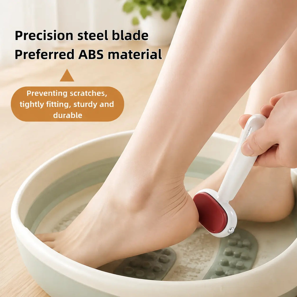 Dual-Sided Stainless Steel Foot Callus Remover – Safe Manual Exfoliator Pedicure Tool
