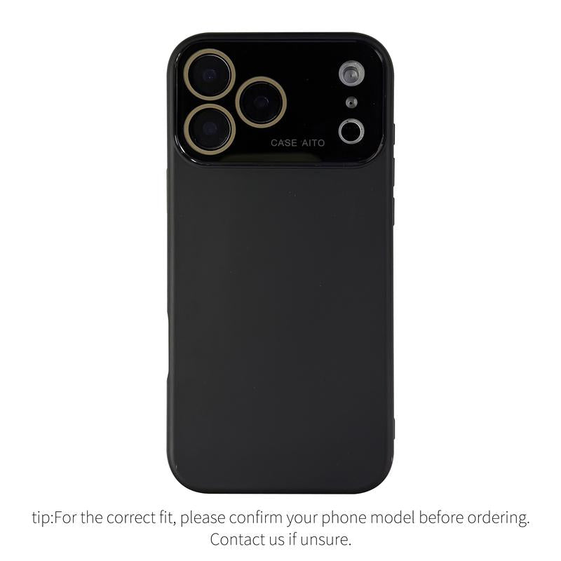 Burgundy Luxury Skin Feel Glass Lens Shockproof Case for iPhone 18 Pro Max