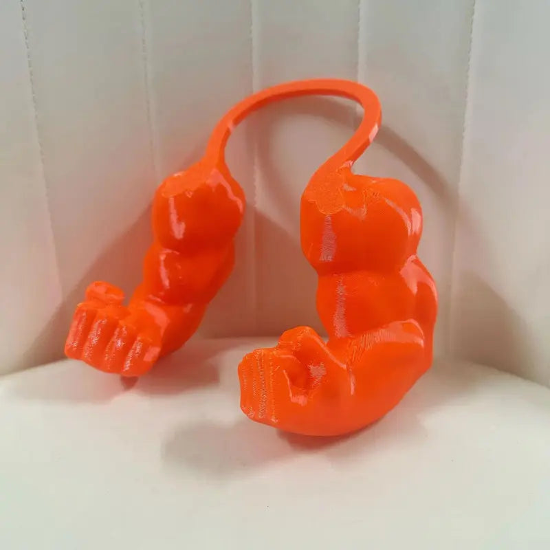 Cat neck-hanging fist toy pendant, funny gadget, cat pet muscle arm model