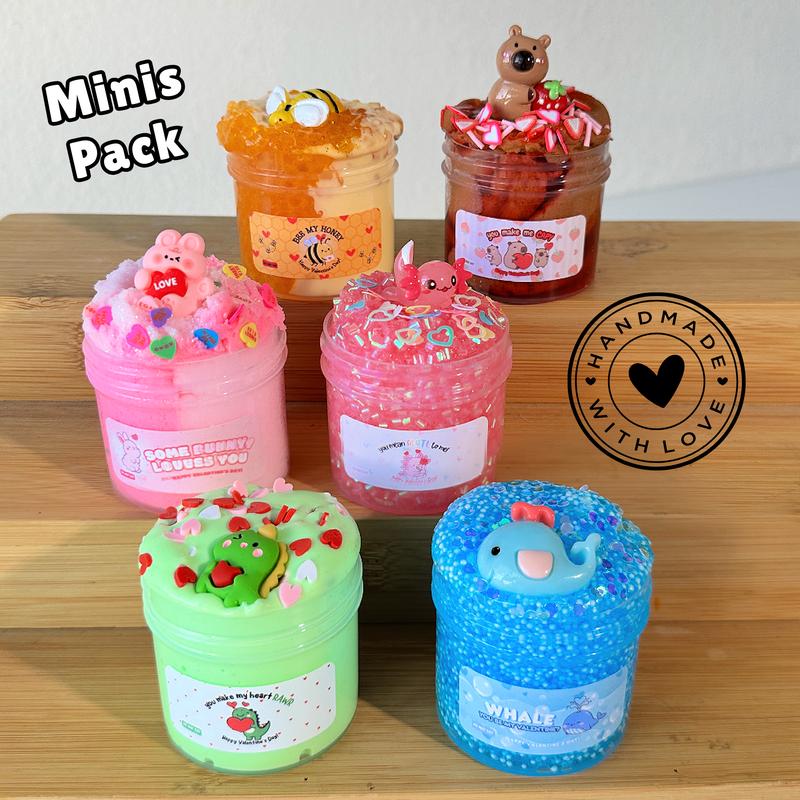Valentine's Day Mini Slimes 6 Pack