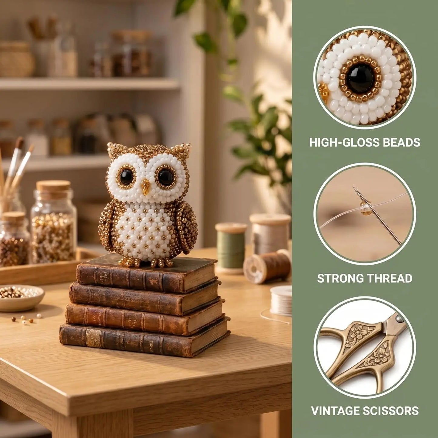 3D Beaded Bird DIY Craft Kit for Relaxing Handmade Gifts