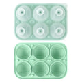 3D Baseball Stitch Ice Cube Mold: 6-Cavity Food-Grade Silicone Tray