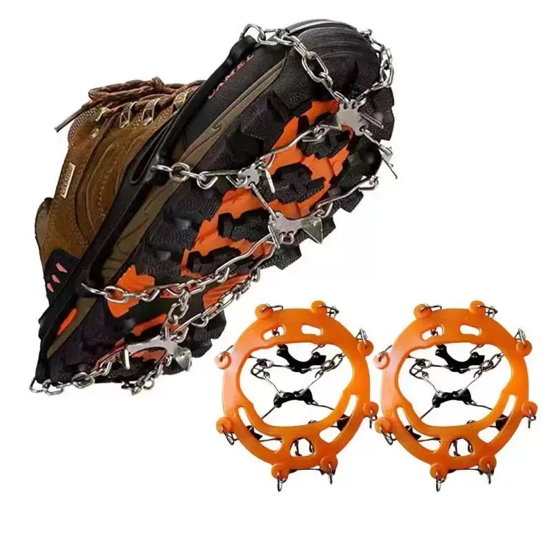 Lightweight Ice Cleats for Shoes & Boots – Anti-Slip Snow Traction Crampon Grips