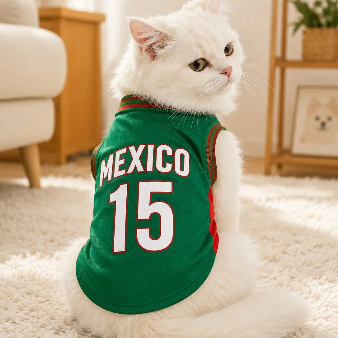 Pet Soccer Jersey Shirt | Lightweight Breathable Mesh Vest for Dogs & Cats