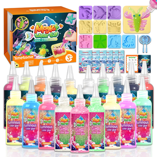 Magic Water Elf Toy Kit,Aqua Fairy Water Gel kit, Teach children color coordination ,Water Pets, Birthday Gifts,Valentine's Day