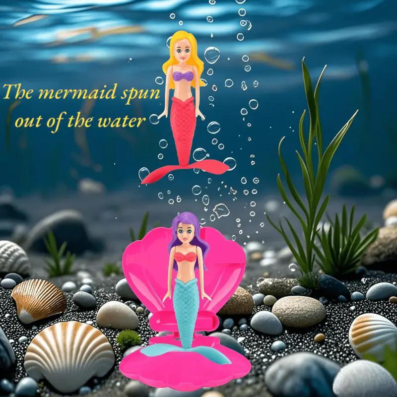 4 Counts Colorful Mermaid Dive Bath Toys, Fun Pool Swimming Game Set for Boys, Girls, Teens and Adults, Ideal for Pool Parties, Swimming Pool Sets
