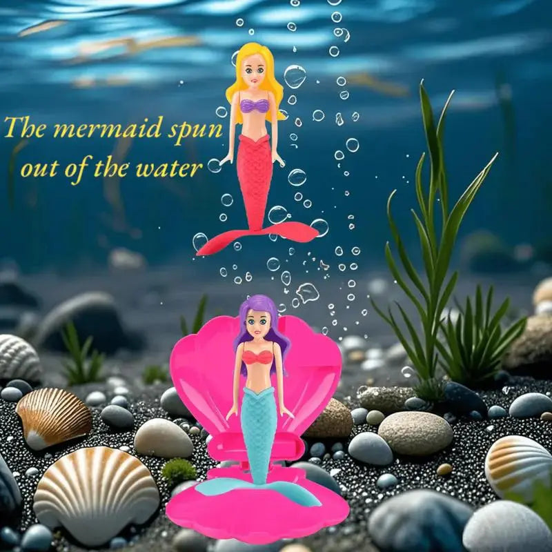 4 Counts Colorful Mermaid Dive Bath Toys, Fun Pool Swimming Game Set for Boys, Girls, Teens and Adults, Ideal for Pool Parties, Swimming Pool Sets