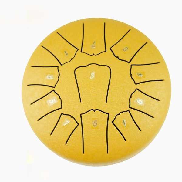 11-Note Steel Tongue Drum Set – 6" Meditation Hand Drum with Bag & Mallets