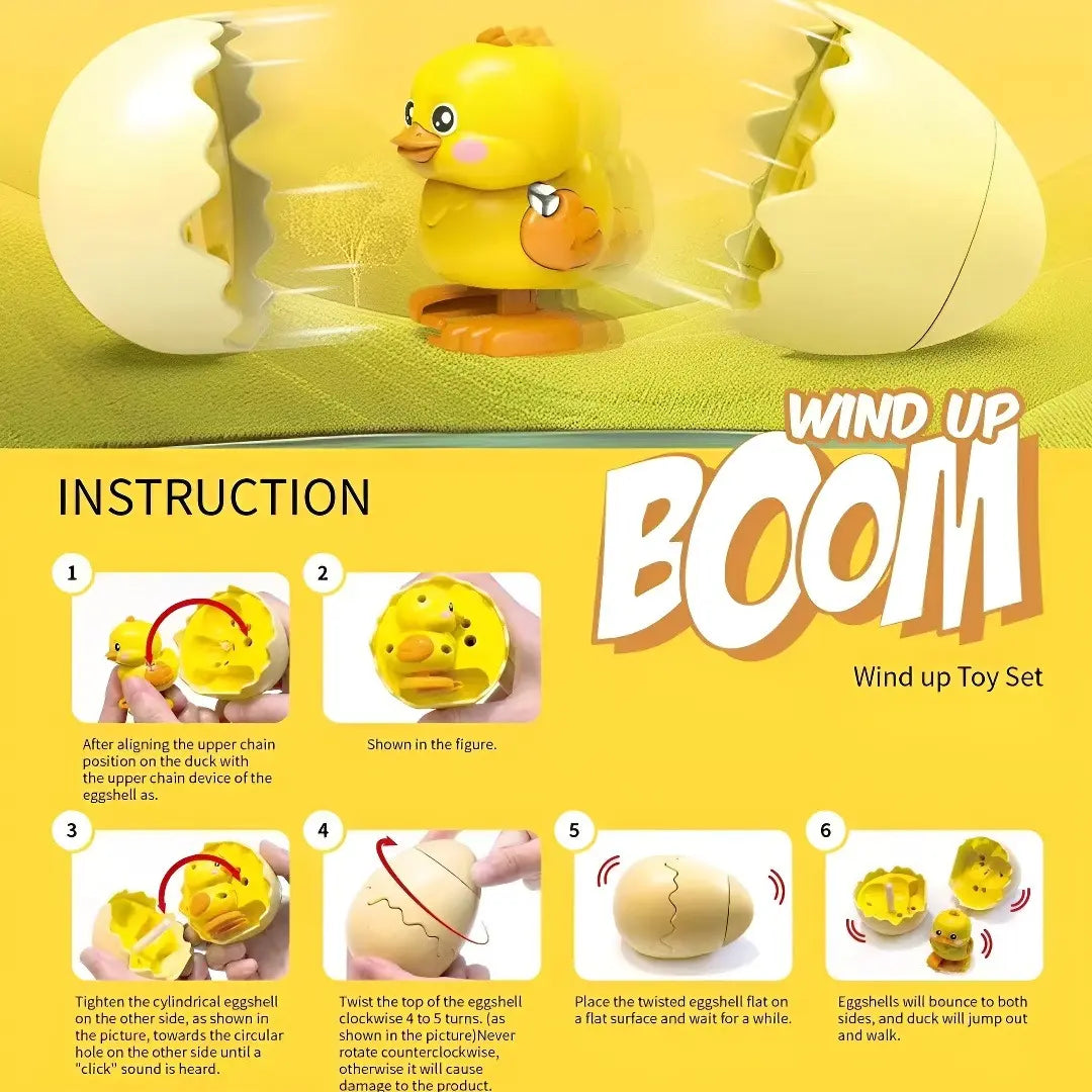 "The Great Hatch" Wind-Up Surprise Easter Eggs - Hilarious Hopping Dinosaur & Animal Party Favors