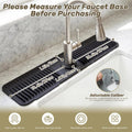 Cuttable Silicone Faucet Splash Guard Mat – Auto-Drain Quick Dry Drip Collector Tray