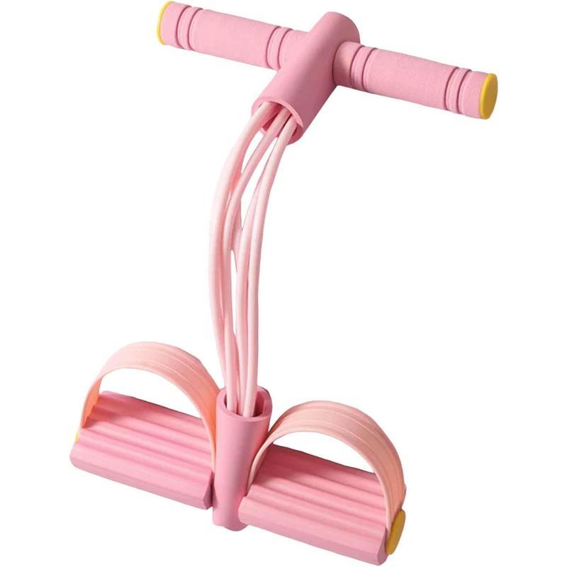 Portable Home Gym Pedal Puller - 6-Tube Resistance Band for Abdominal, Leg & Arm Training