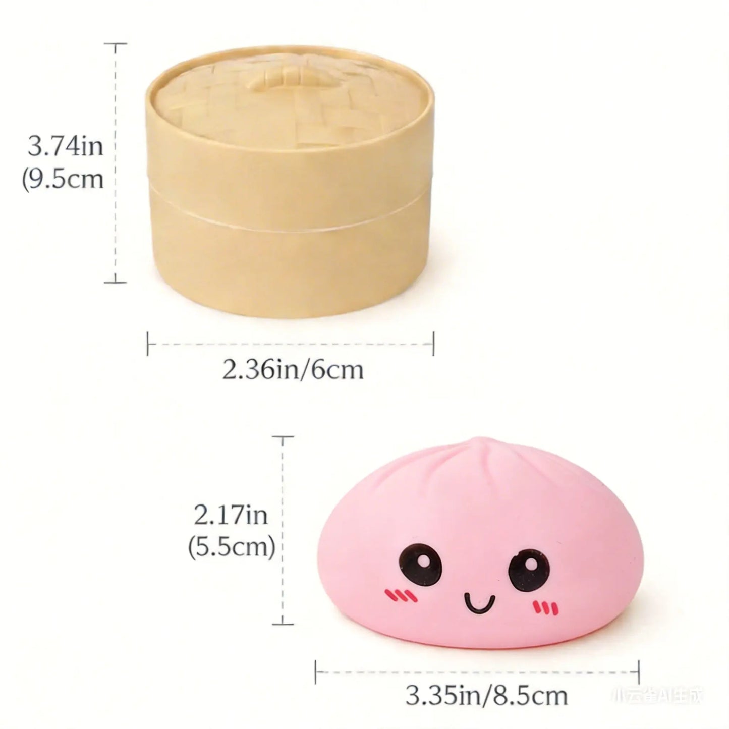 "Mystery Dumpling" Kawaii Squishy | Soft TPR Stress Relief Sensory Toy