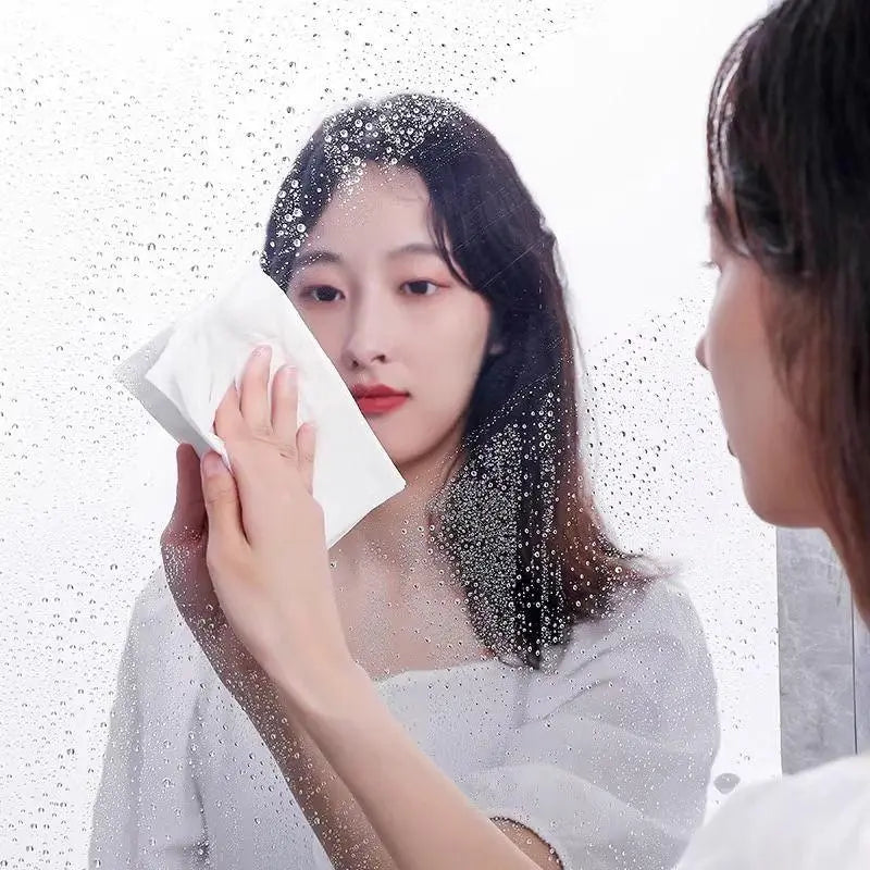 Self-adhesive mirror sticker with backing tape, 20 × 40 inch, soft glass mirror for self-service/glass doors, home use, full-length mirror, Instagram‑style bedroom reflective film
