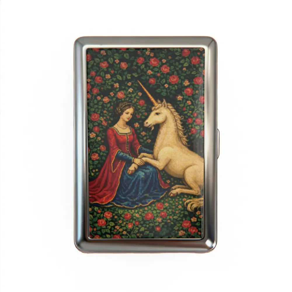 Vintage Cigarette Case - Card Holder Wallet, Multi-Functional Metal Tin Box, Versatile Trinket Business Card ID Holder