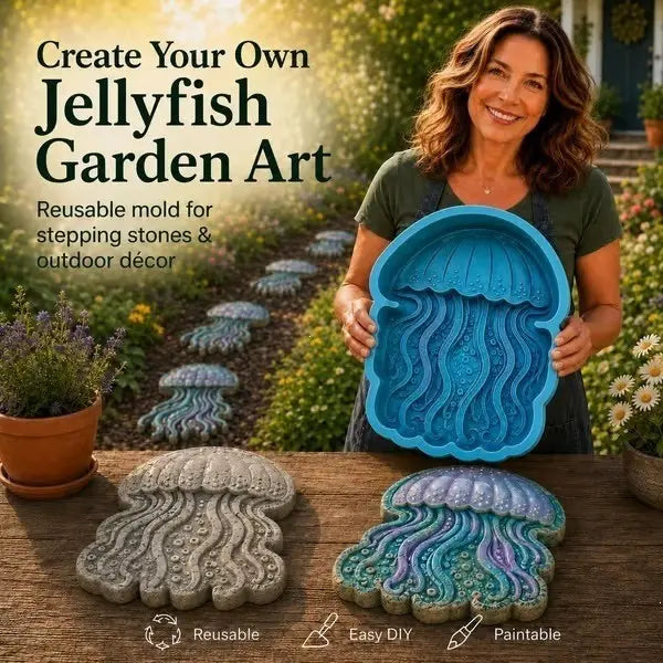 Reusable Sunflower Stepping Stone Mold – DIY Concrete Mold for Garden & Yard Landscaping