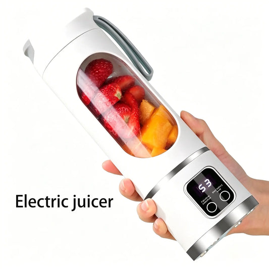 Portable USB Rechargeable Personal Blender with LED Display – 15.22oz Smoothies Maker