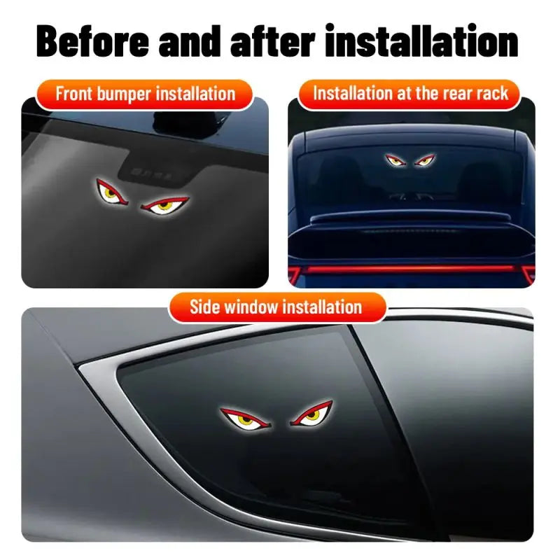 Vampire Devil Eyes LED Panel | Dynamic APP Control Car Window Display