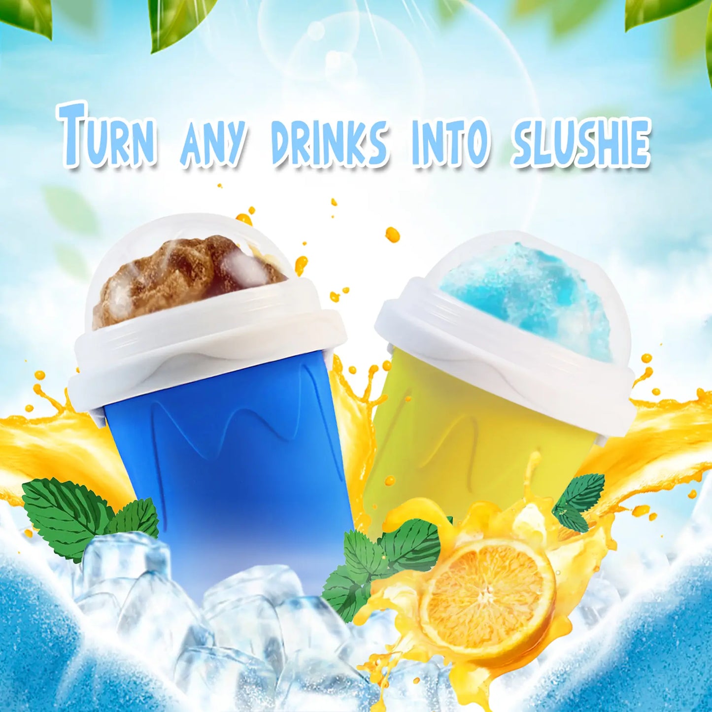 Slushie Maker Cup, Quick Frozen Slushy Cup for Drinks & Milkshakes
