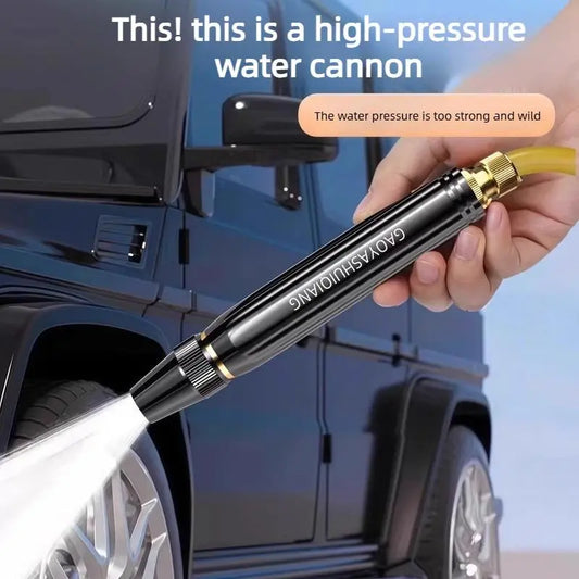 High-Pressure Car Wash Water Gun - Booster Nozzle & Hose for Gardening & Washing
