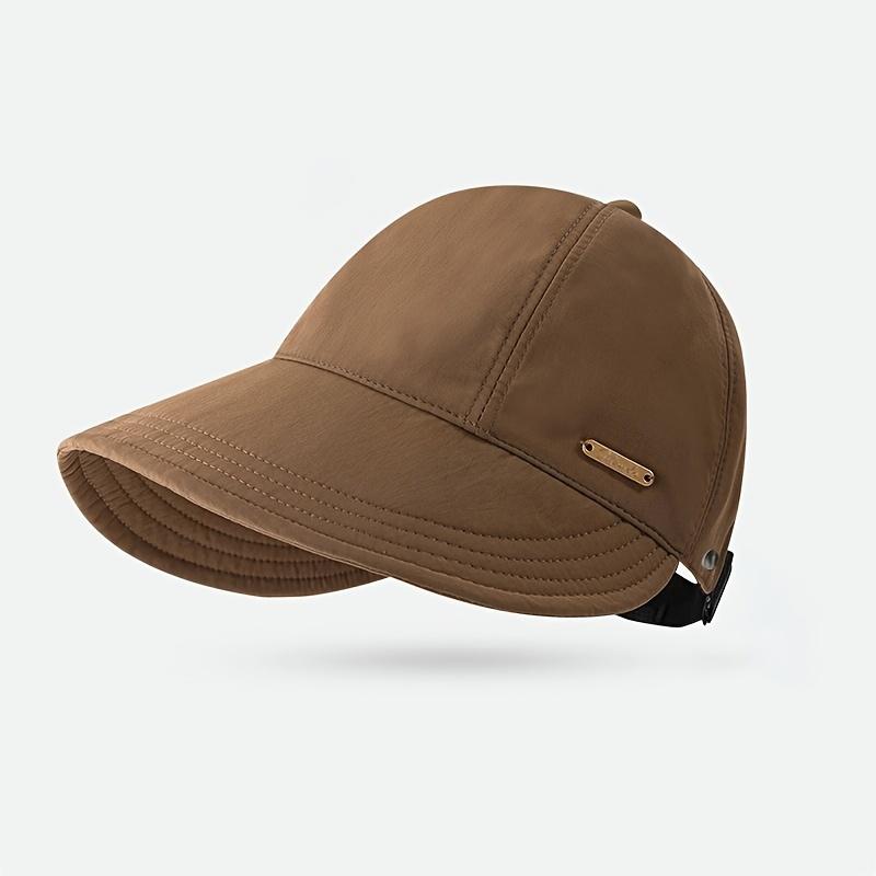 1/2/4 Pack Women's Wide Brim Sun Visor Hat - UPF 50+ Open Top Cap for Ponytails, Golf, and Beach