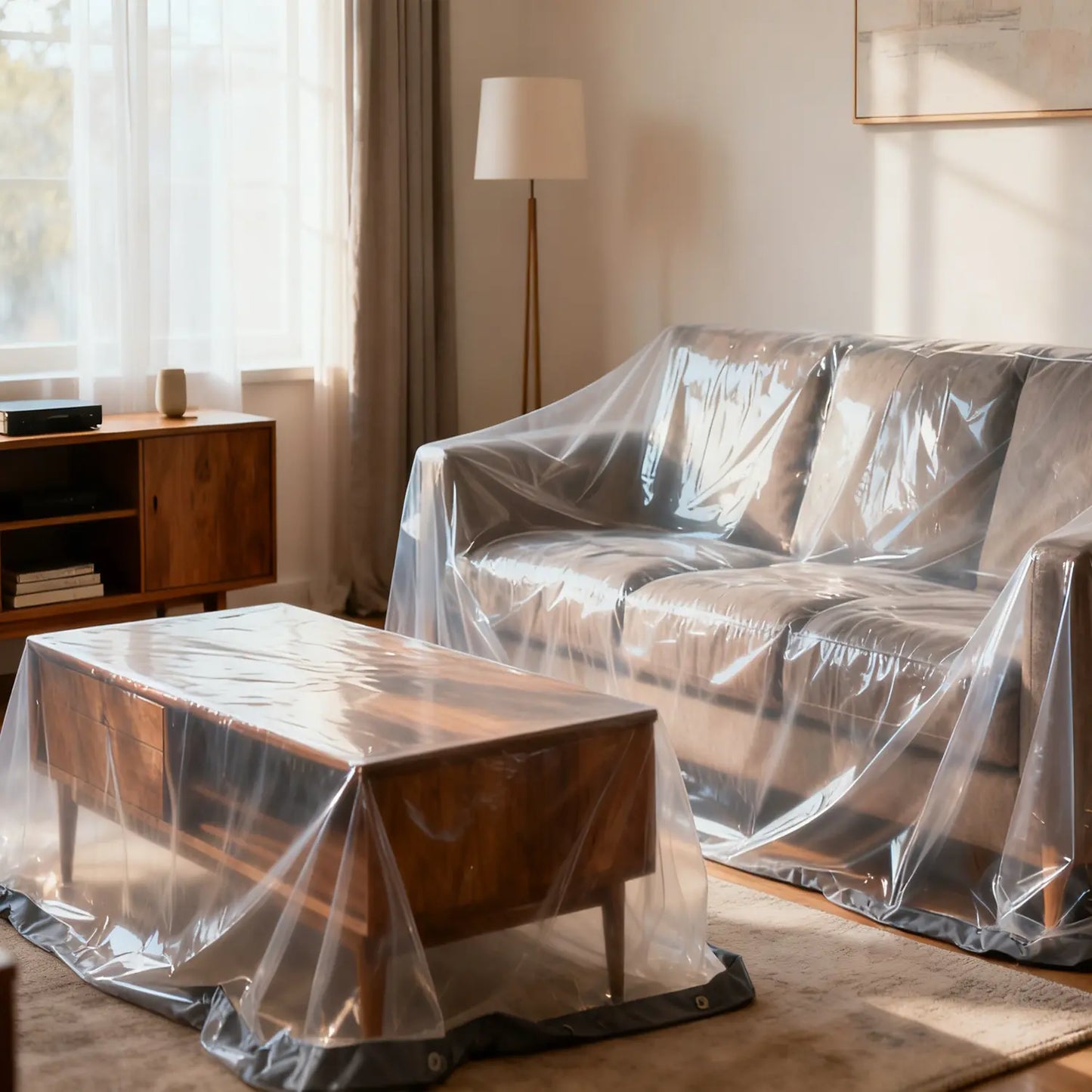 10×13FT Clear Waterproof Vinyl Tarp, Heavy-Duty Outdoor Rain Shield Cover for Patio, Porch, Furniture & Deck Protection