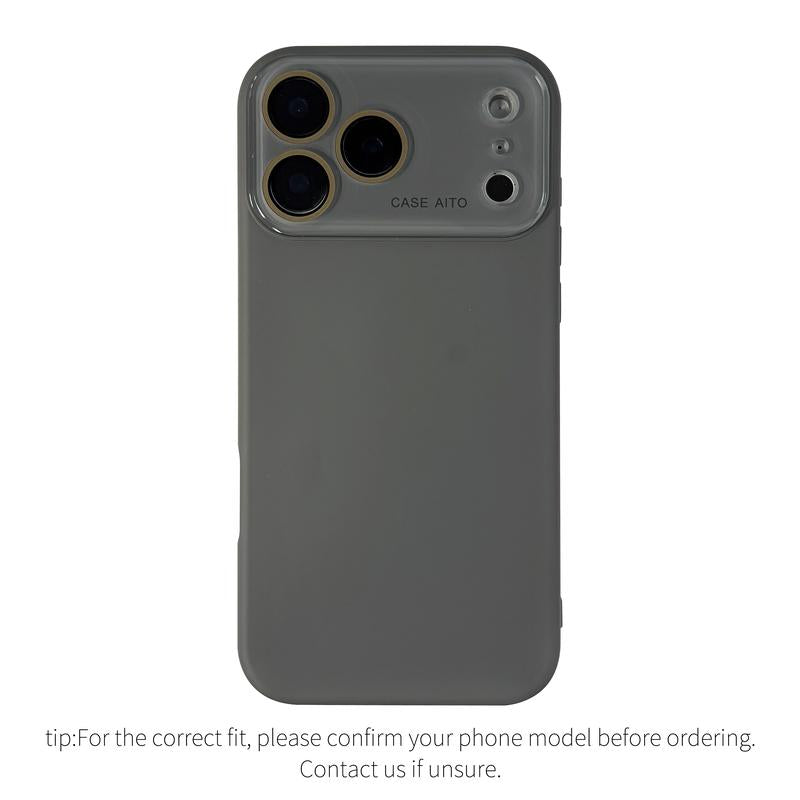 Burgundy Luxury Skin Feel Glass Lens Shockproof Case for iPhone 18 Pro Max
