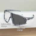 New Arrival: Photochromic UV-Protective Sports Sunglasses - Windproof & Sand-Resistant Cycling & Hiking Eyewear
