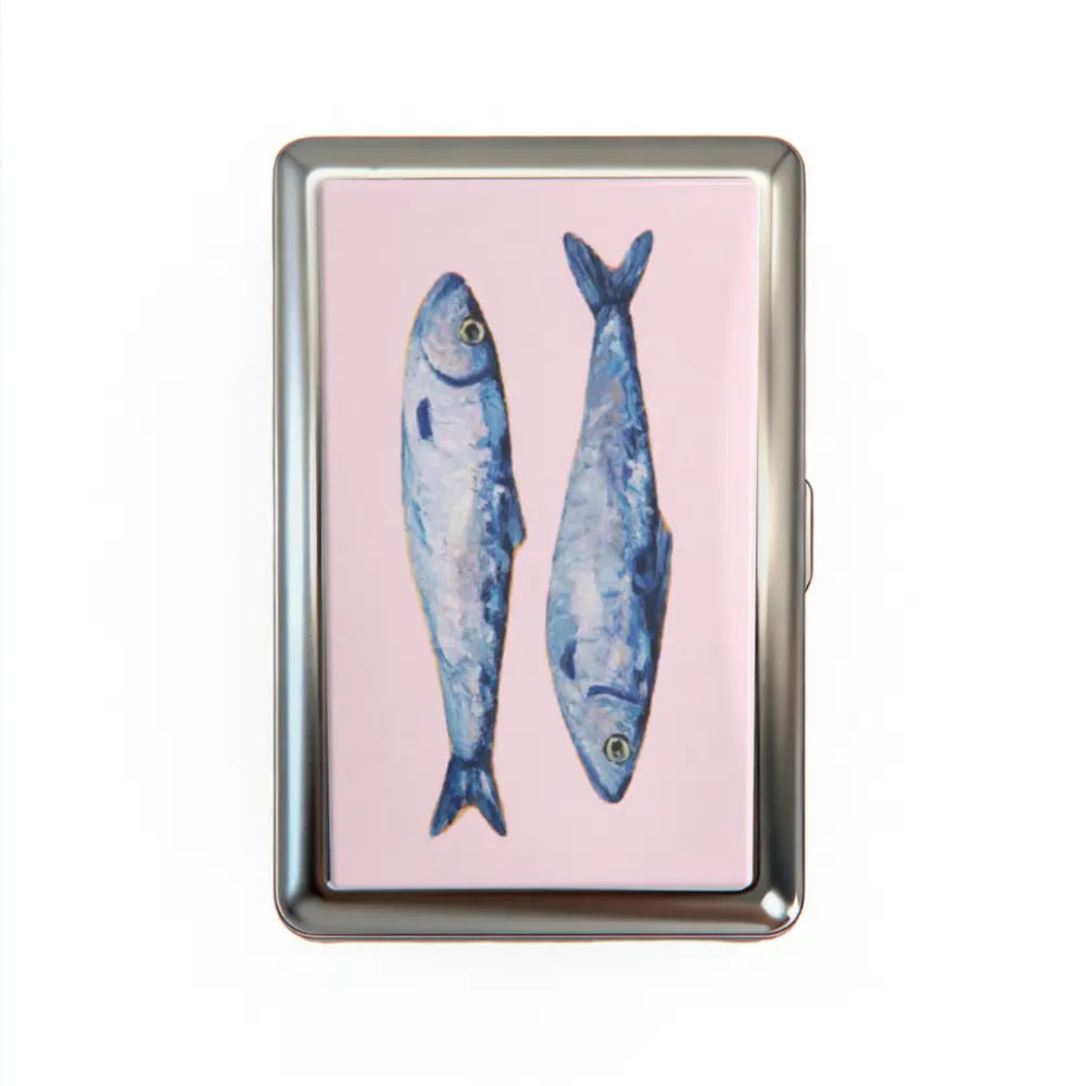 Vintage Cigarette Case - Card Holder Wallet, Multi-Functional Metal Tin Box, Versatile Trinket Business Card ID Holder