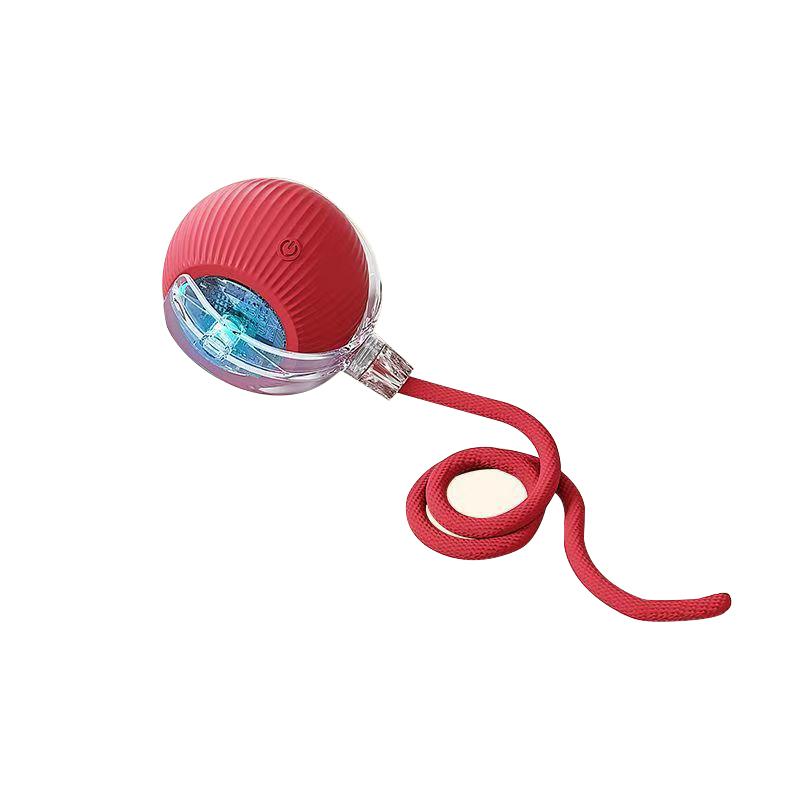 Interactive Dog Cat Toys Durable USB Rechargeable Automatic Rolling Ball with Obstacle Avoidance for Small Medium Large Pets