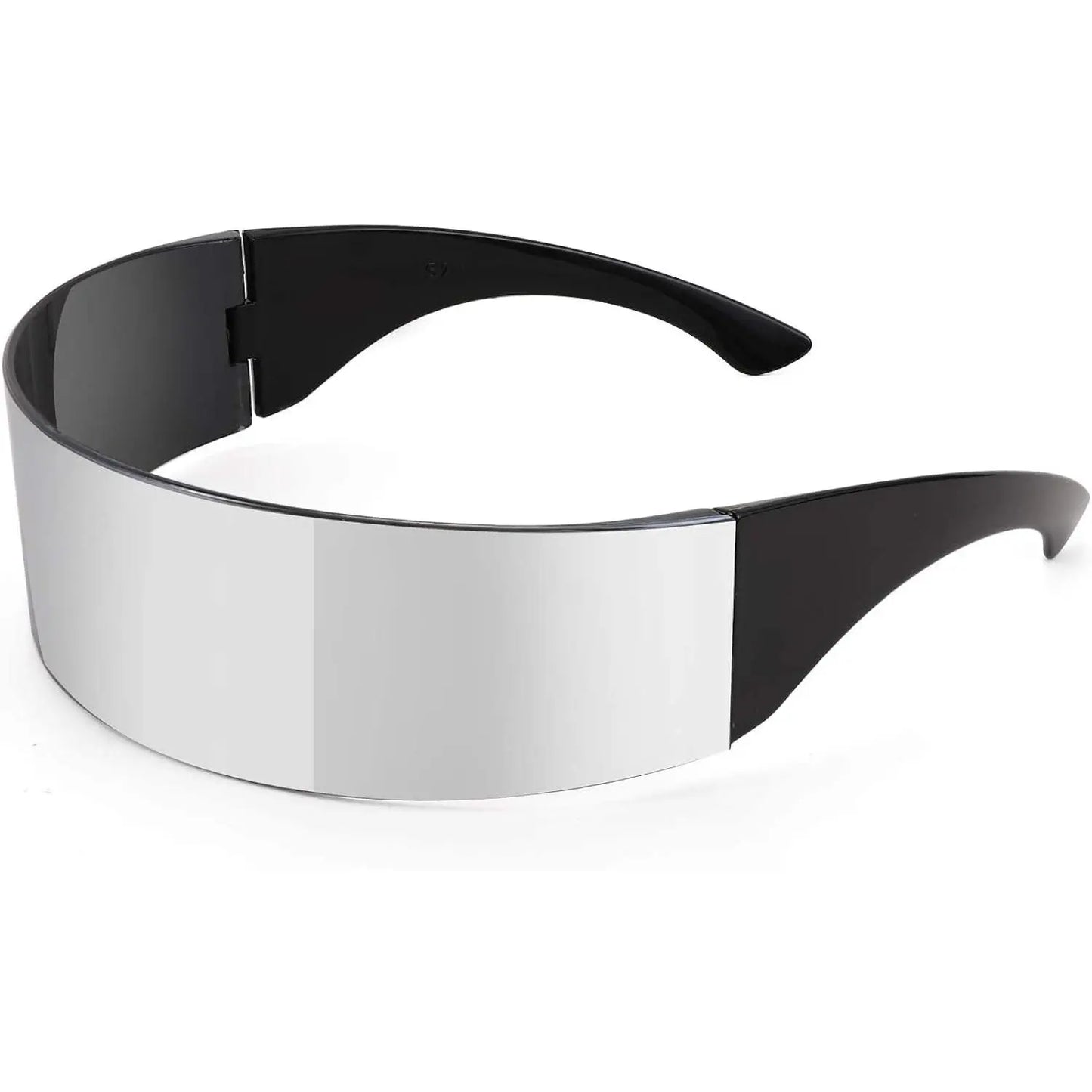 Futuristic Mirrored Cyclops Visor Sunglasses – Unisex Cyberpunk Shades