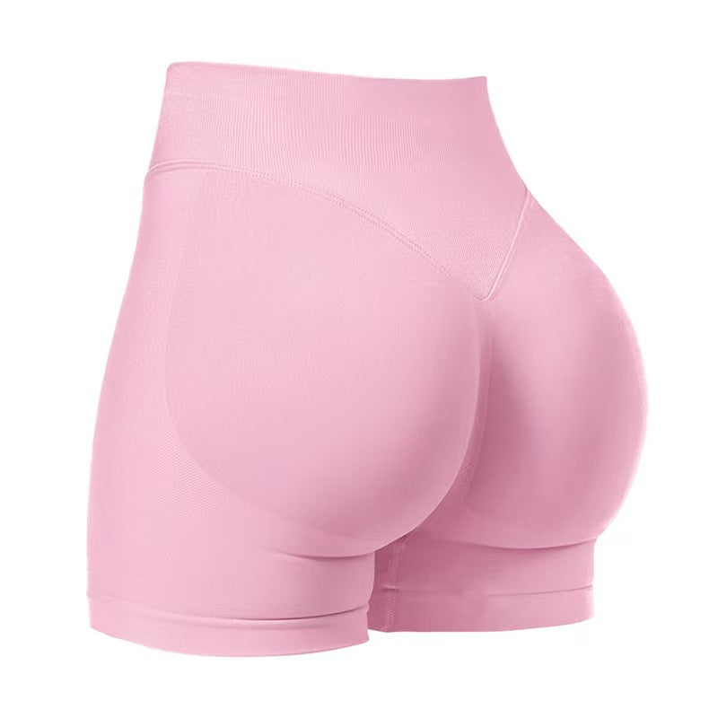 High Waist Butt Lifting Sports Shorts – Seamless Sculpting, Squat-Proof & Stretchy for Workout, Yoga & Gym