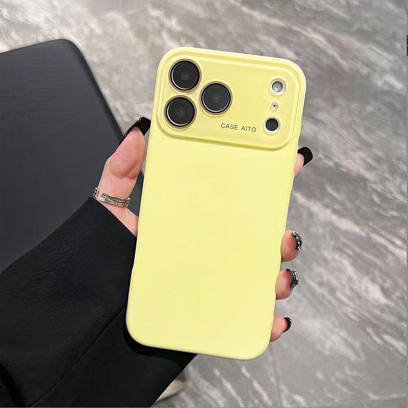 Burgundy Luxury Skin Feel Glass Lens Shockproof Case for iPhone 18 Pro Max
