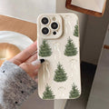 Christmas Tree Bow Clear TPU Case for iPhone 18 Pro Max – Shockproof Camera Protection Cover